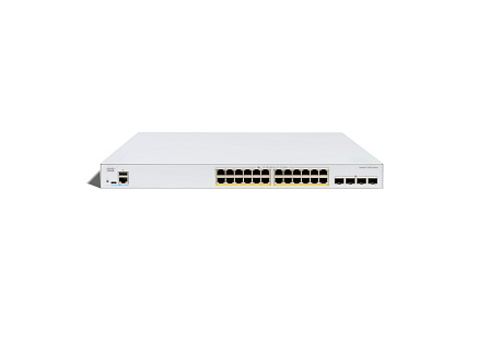 Cisco Catalyst switch C1300X-24P-4X (24xGbE,4xSFP28,10Gb/s uplink - 25Gb/s stack only,24xPoE+,385W) Cisco Catalyst switch C1300X-24P-4X (24xGbE,4xSFP28,10Gb/s uplink - 25Gb/s stack only,24xPoE+,385W)