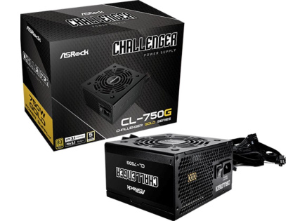ASROCK zdroj CL-750G,750W, 80Plus Gold, 120 mm, ATX 3.1