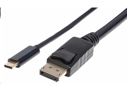 Manhattan kabel USB-C na DisplayPort, 2m, černá