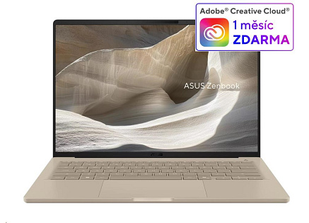 ASUS NTB Zenbook A14 (UX3407QA-OLED180W), X1 26 100, 14" 1920x1200, 16GB, 1TB SSD, Adreno, W11 Home, Zabriskie Beige ASUS NTB Zenbook A14 (UX3407QA-OLED180W), X1 26 100, 14" 1920x1200, 16GB, 1TB SSD, Adreno, W11 Home, Zabriskie Beige