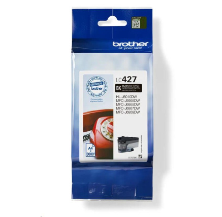 BROTHER INK LC-427BK - cca 3000 stran, pro MFC-5955 6955 6957 6959 J6010 BROTHER INK LC-427BK - cca 3000 stran, pro MFC-5955 6955 6957 6959 J6010