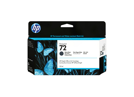 HP 72 Black matte DJ Ink Cart, 130 ml, C9403A