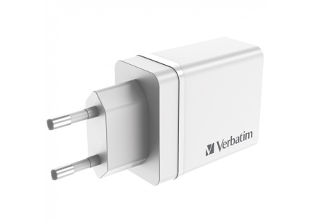 VERBATIM Univerzální adaptér nabíječka CHR-30EU2, 30W, 1x USB-C, 3x USB bílá VERBATIM Univerzální adaptér nabíječka CHR-30EU2, 30W, 1x USB-C, 3x USB bílá