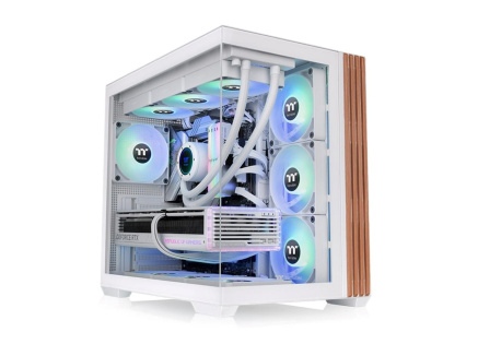THERMALTAKE Case View 380 WS ARGB, Průhledná bočnice, bílá