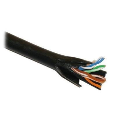 UTP kabel PlanetElite, Cat5E, drát, dvojitý venkovní PE+PE, černý, 305m, cívka UTP kabel PlanetElite, Cat5E, drát, dvojitý venkovní PE+PE, černý, 305m, cívka