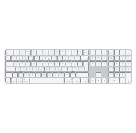 Apple Magic Keyboard (2024) w Touch ID and Numeric Keypad - Czech - White Keys