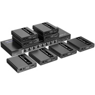 PREMIUMCORD HDMI 1-8 splitter+extender po CAT6/6a/7, UHD 4K@30Hz až na 70m