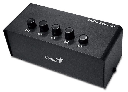 GENIUS Stereo Switching Box, pro výběr zvukového výstupu až na 5 repro GENIUS Stereo Switching Box, pro výběr zvukového výstupu až na 5 repro