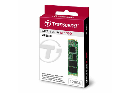 TRANSCEND SSD MTS820 120GB, M.2 2280, SATA III 6Gb/s, TLC, bulk