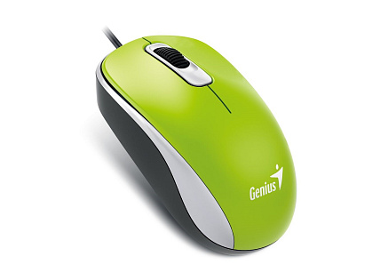 GENIUS myš DX-110, drátová, 1000 dpi, USB, zelená