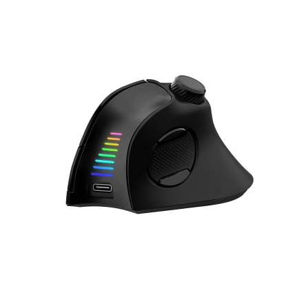 EVOLVEO Vertikální myš TwinVerti, Ergonomická myš, 2.4GHz, Bluetooth, černá EVOLVEO Vertikální myš TwinVerti, Ergonomická myš, 2.4GHz, Bluetooth, černá