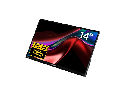 Verbatim Přenosný dotykový monitor 14" FHD LIGHT s powerbankou 5000mAh