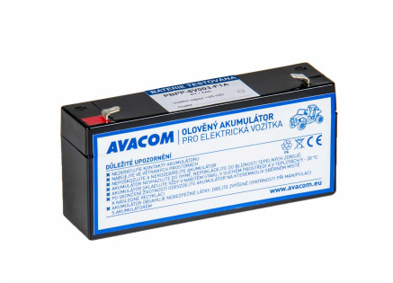 AVACOM náhradní baterie (olověný akumulátor) 6V 3Ah do vozítka Peg Pérego F1 AVACOM náhradní baterie (olověný akumulátor) 6V 3Ah do vozítka Peg Pérego F1