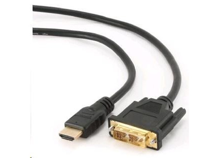 GEMBIRD Kabel HDMI - DVI 3m (M/M, DVI-D, Single Link, zlacené kontakty, stíněný)