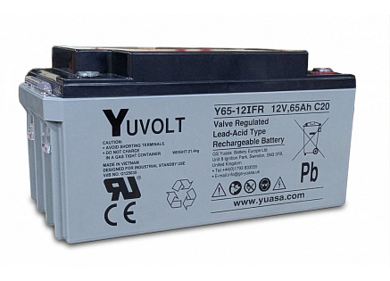 Baterie - YUVOLT Y65-12FR (12V; 65Ah; závit M6; životnost 3-5let)