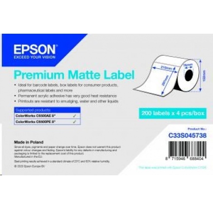 Epson label roll, normal paper, 210x297mm