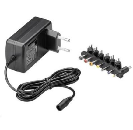 Goobay Univerzální napájecí adaptér 230V/9V-24V max. 24 W a 1,5 A Goobay Univerzální napájecí adaptér 230V/9V-24V max. 24 W a 1,5 A