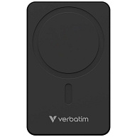 VERBATIM Powerbanka Charge 'n' Go Essentials, Magnetická, 5000 mAh, USB-C, Černá