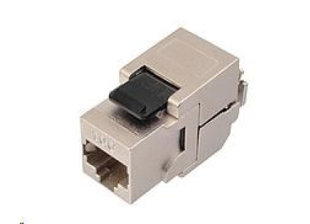 Solarix 10G samořezný keystone CAT6A STP RJ45 SXKJ-10G-STP-BK-SA
