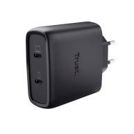 TRUST GaN Nabíječka MAXO 65W 2-Port, USB-C, černá