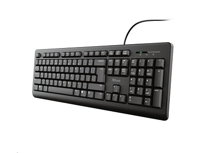 BAZAR - TRUST klávesnice PRIMO, membránová, USB, CZ/SK