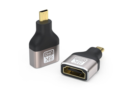 PREMIUMCORD Adapter 8K HDMI Typ A - micro HDMI Typ D, kovová, pozlacená PREMIUMCORD Adapter 8K HDMI Typ A - micro HDMI Typ D, kovová, pozlacená