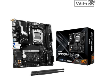 ASRock MB Sc AM5 B850M-X WIFI R2.0, AMD B850, 2xDDR5, 1xDP, 1xHDMI, WiFi, mATX