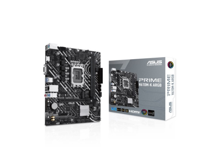 ASUS MB Sc LGA1700 PRIME H610M-K ARGB, Intel H610, 2xDDR5, 1xHDMI, 1xVGA, mATX