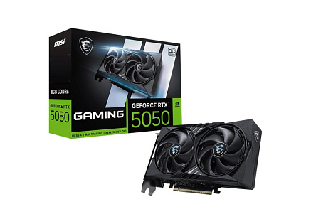 MSI VGA NVIDIA GeForce RTX 5050 8G GAMING OC, RTX 5050, 8GB GDDR6, 3xDP, 1xHDMI