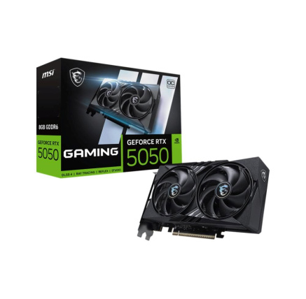 MSI VGA NVIDIA GeForce RTX 5050 8G GAMING OC, RTX 5050, 8GB GDDR6, 3xDP, 1xHDMI