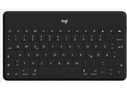 Logitech Bluetooth Keyboard Folio Keys-To-Go, DE, Black, Apple