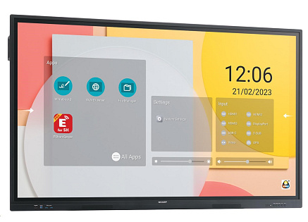 Sharp PN-LC752, LCD 75" Infračervený dotykový displej, 16/7, 3840 x 2160, 450[cd/m2], 1200:1, VGA,DP, HDMI, USB