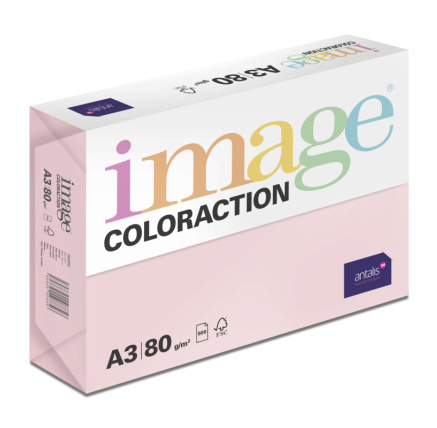 Antalis Papír Image Coloraction Tropic - pastelově růžová (OPI74) A3 (80g/500ks)