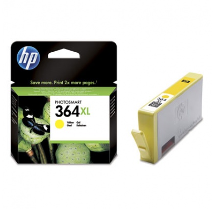 HP 364XL, Yellow Ink Cart, 6 ml, CB325EE (750 pages)