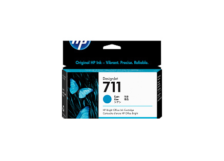 HP 711 Cyan DJ Ink Cart, 29 ml, CZ130A