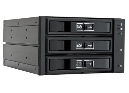 CHIEFTEC SATA/SAS Backplane CBP-2131SAS, 2 x 5.25" bays for 3 SAS/S-ATA HDDs, Hot-Swap, full aluminium CHIEFTEC SATA/SAS Backplane CBP-2131SAS, 2 x 5.25" bays for 3 SAS/S-ATA HDDs, Hot-Swap, full aluminium