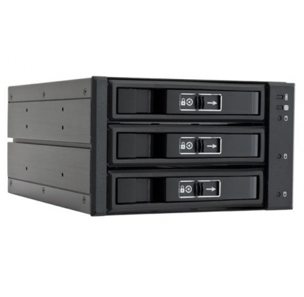 CHIEFTEC SATA/SAS Backplane CBP-2131SAS, 2 x 5.25" bays for 3 SAS/S-ATA HDDs, Hot-Swap, full aluminium