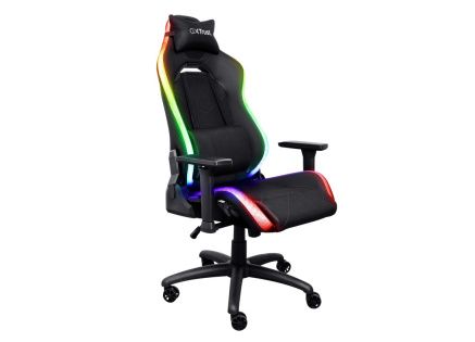 TRUST herní křeslo GXT 719 Ruya RGB Gaming Chair, Černá TRUST herní křeslo GXT 719 Ruya RGB Gaming Chair, Černá