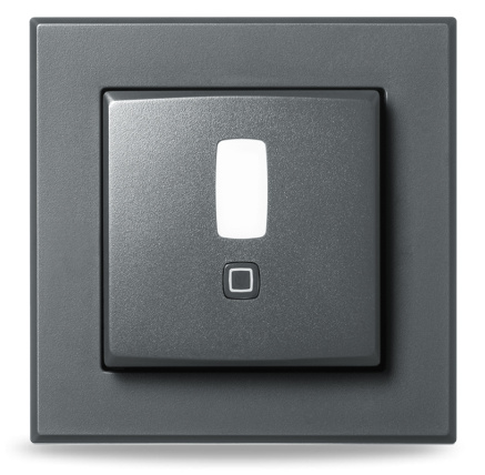 Homematic IP  PIR detektor pohybu -  pro 55 mm rámeček, vnitřní, antracit - HmIP-SMI55-A