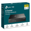 TP-Link VIGI NVR1008H-8MP, videorekordér, 8 channels, 8xPoE, 1x100Mb/s LAN, 1xVGA, 1xHDMI, 2xUSB2.0