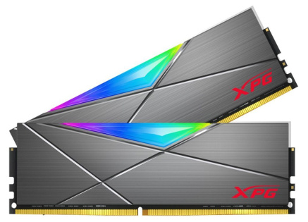ADATA XPG DIMM DDR4 16GB (Kit of 2) 3200MHz CL16, Spectrix D50 RGB, Šedá