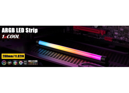 1stCOOL AURA EVO ARGB LED, SATA, 28cm, černá 1stCOOL AURA EVO ARGB LED, SATA, 28cm, černá