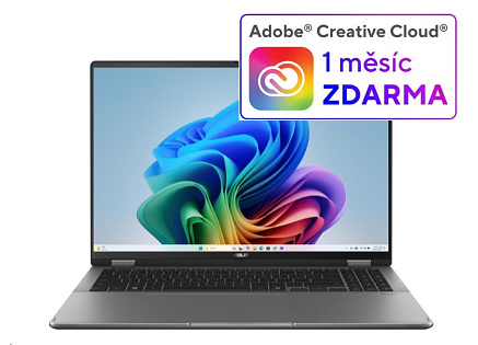 ASUS NTB Vivobook 16 Flip (TP3607SA-OLED113X), Ultra 7 258V, 16" 1920 x 1200, 32GB, 1TB SSD, Intel Arc, W11 Pro, Gray