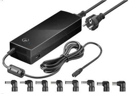Goobay Napájecí zdroj 134,5W pro notebook 230V na 12-24V Max.8.5A s USB