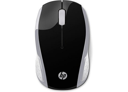 HP myš - 200 Mouse, Wireless, Pike Silver