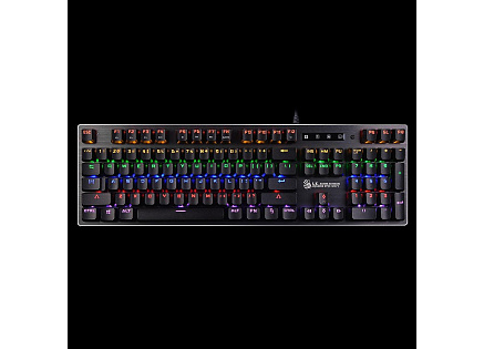 A4tech Bloody Klávesnice B760, herní klávesnice, mechanická, drátová, Green Switch, CZ/SK, Černá