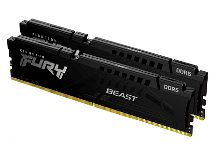 KINGSTON DIMM DDR5 32GB (Kit of 2) 5600MT/s CL40 FURY Beast Černá