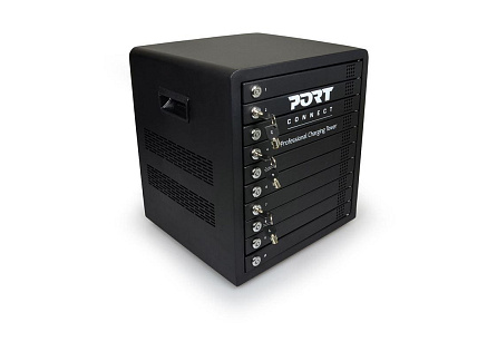PORT nabíjecí skříňka pro 10 tabletů, individuální zámky, černá