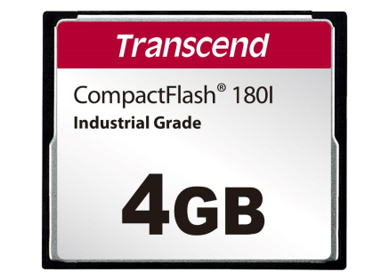 TRANSCEND CompactFlash Card CF180I, 4GB, SLC mode WD-15, Wide Temp. TRANSCEND CompactFlash Card CF180I, 4GB, SLC mode WD-15, Wide Temp.