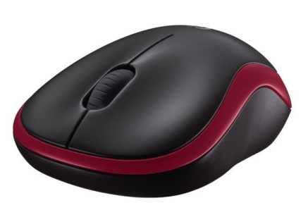 Logitech Wireless Mouse M185, red